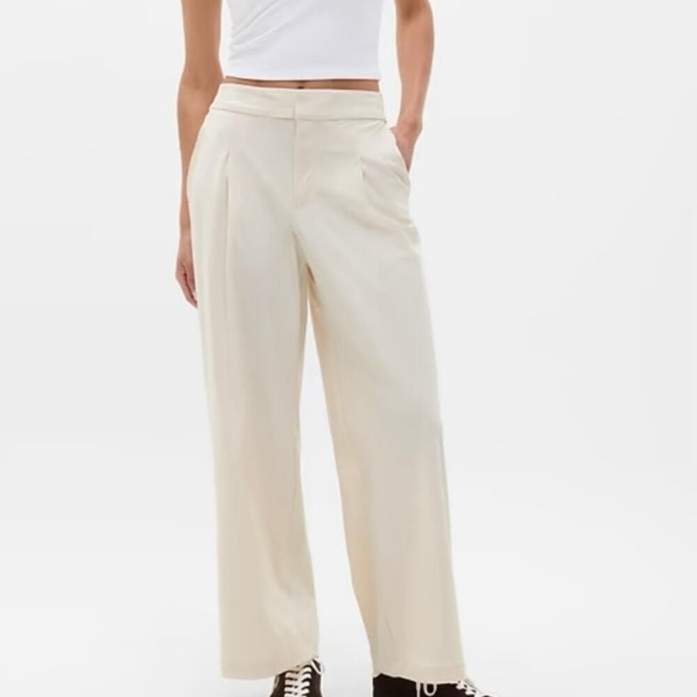 Womens Pinnacle High Rise Trouser Cream Size 0 EUC!